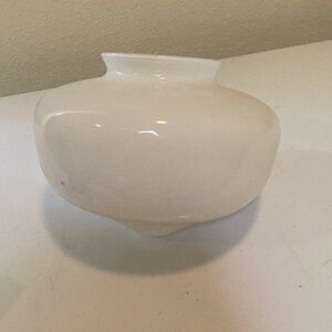 Elegant White Glass light cover for a fan fixture